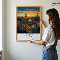 Kyiv Poster | Ukraine Wall Art | Eastern Europe Decor