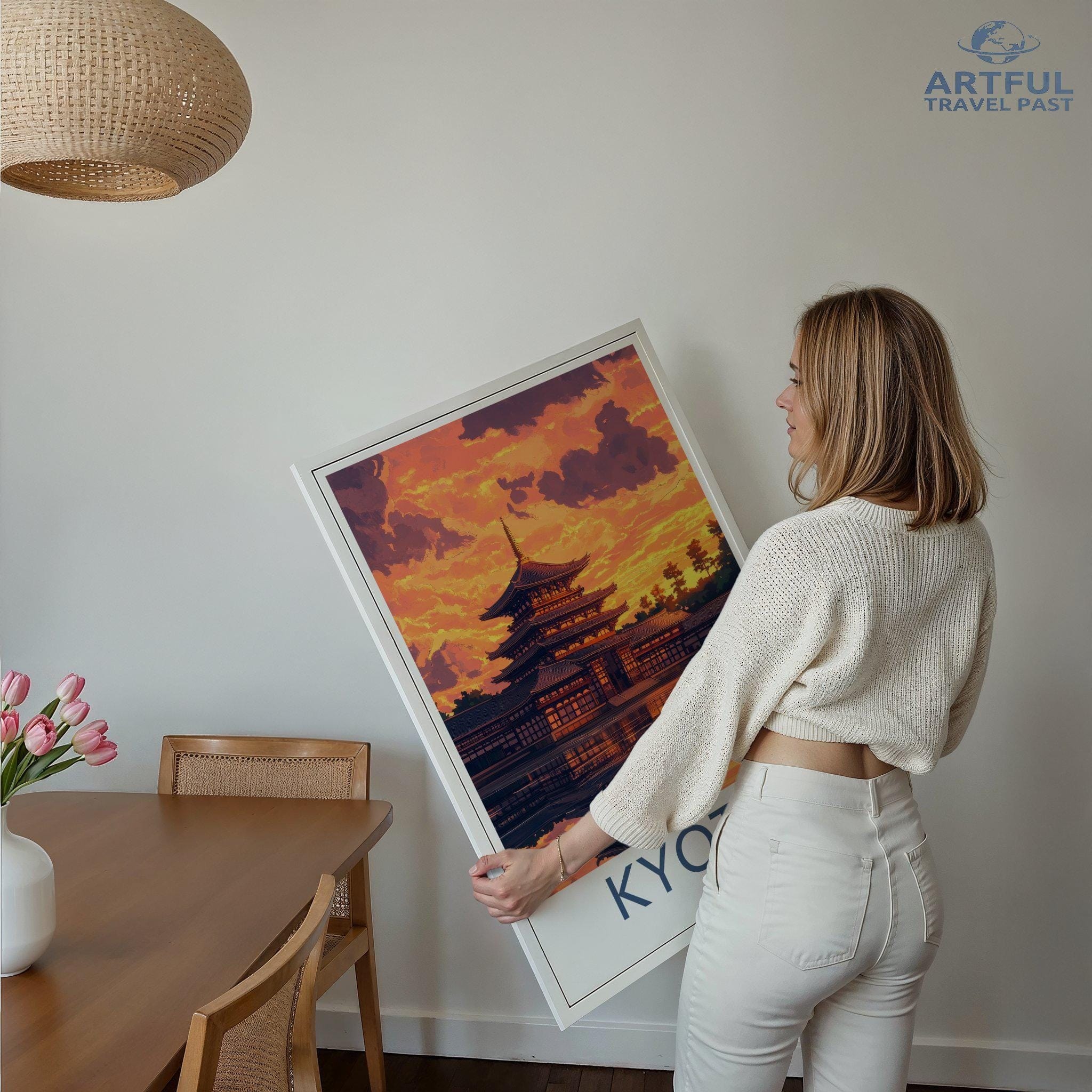 Kyoto Temple Poster | Japan Wall Art | Asia Decor