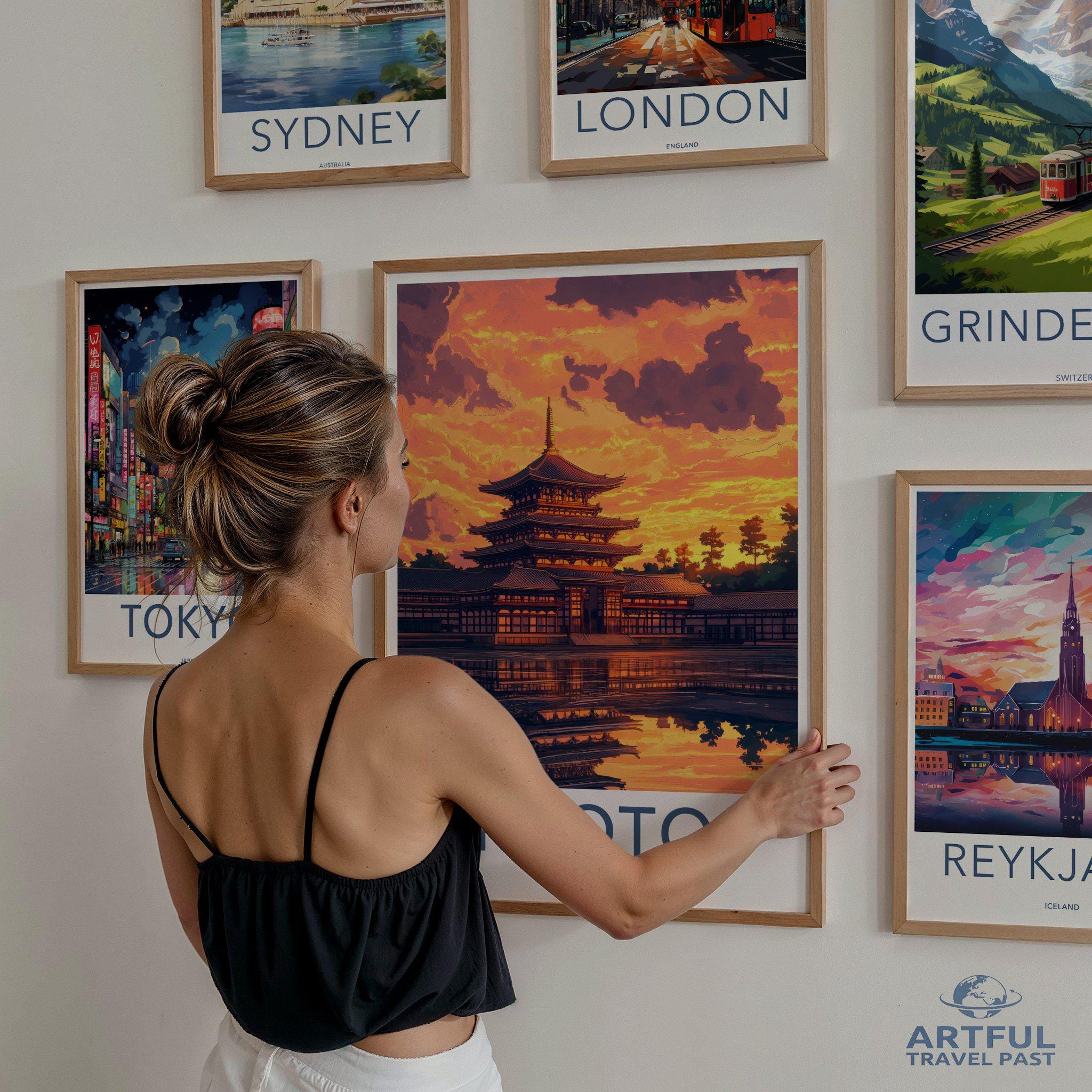 Kyoto Temple Poster | Japan Wall Art | Asia Decor