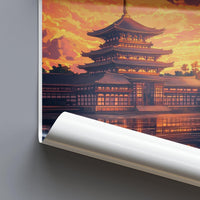 Kyoto Temple Poster | Japan Wall Art | Asia Decor