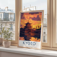 Kyoto Temple Poster | Japan Wall Art | Asia Decor