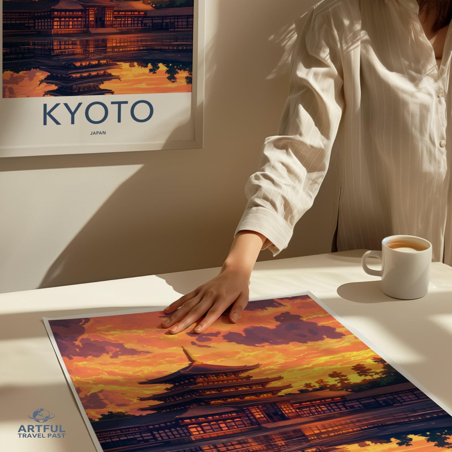 Kyoto Temple Poster | Japan Wall Art | Asia Decor
