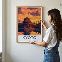 Kyoto Temple Poster | Japan Wall Art | Asia Decor