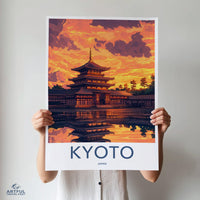 Kyoto Temple Poster | Japan Wall Art | Asia Decor