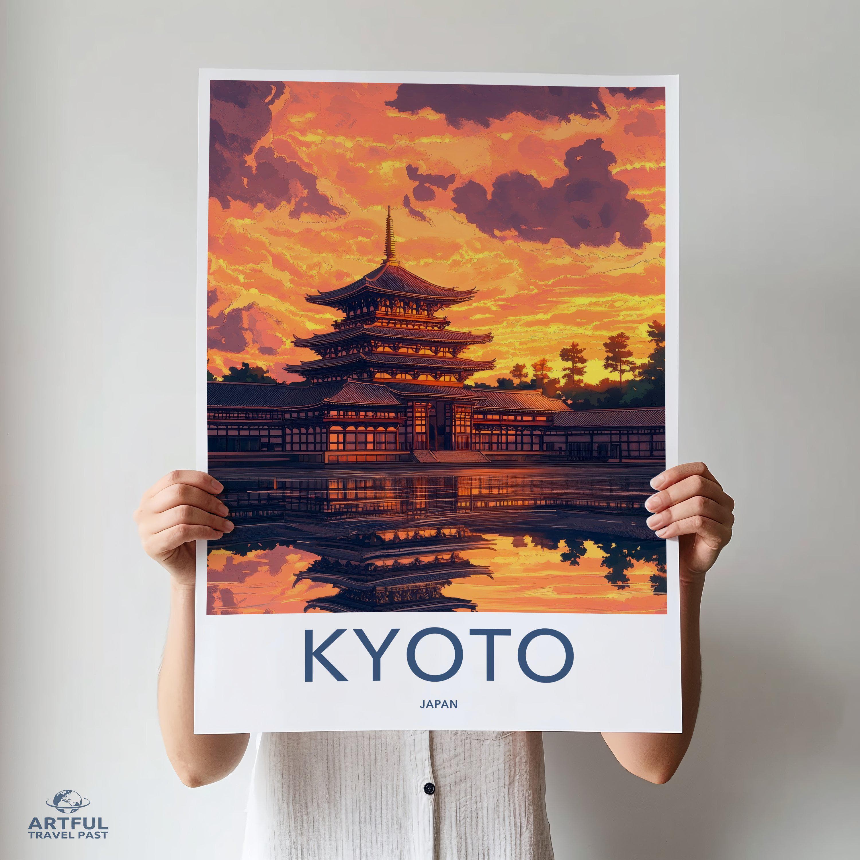 Kyoto Temple Poster | Japan Wall Art | Asia Decor