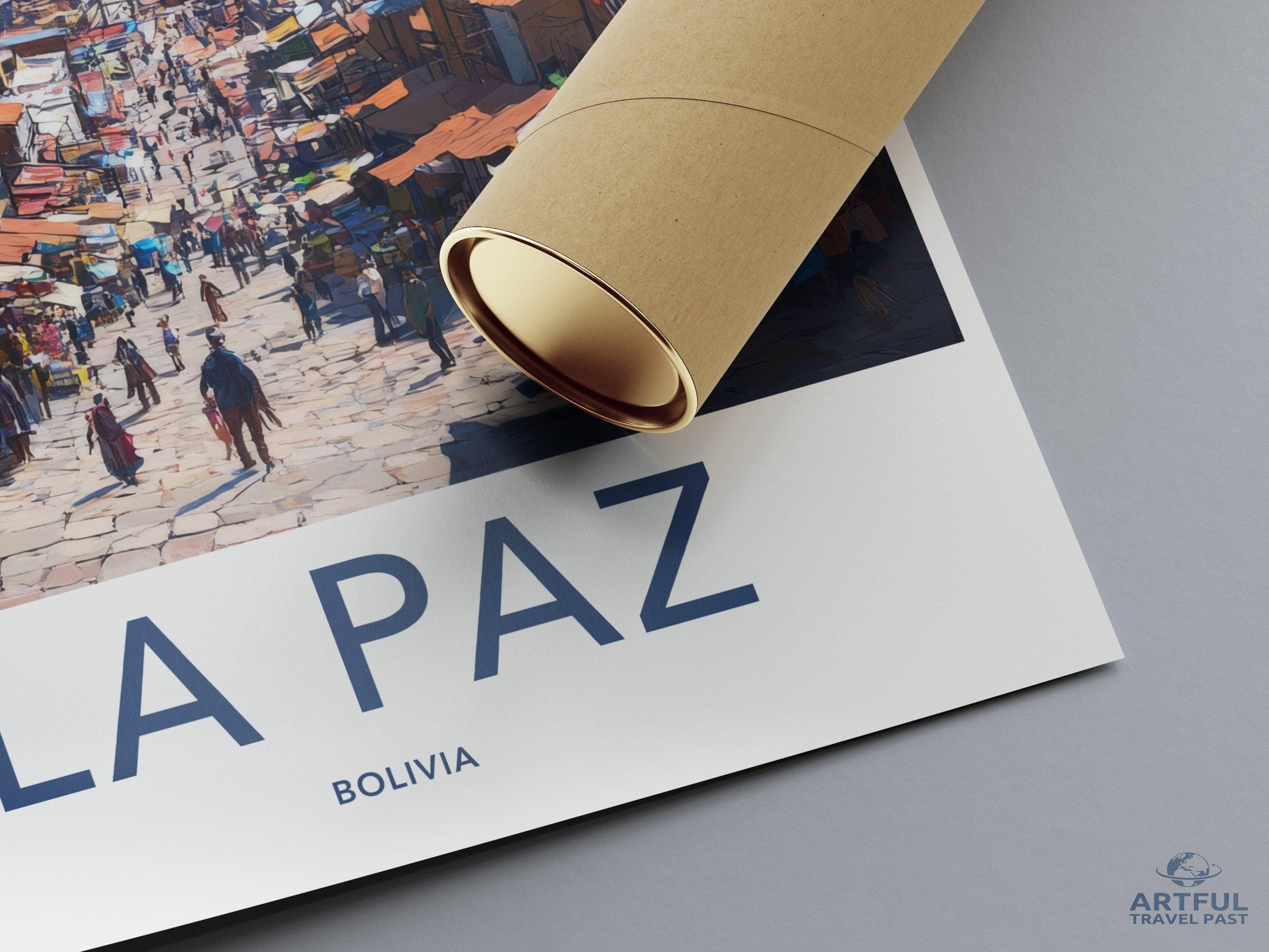 La Paz Poster - Bolivia Wall Art