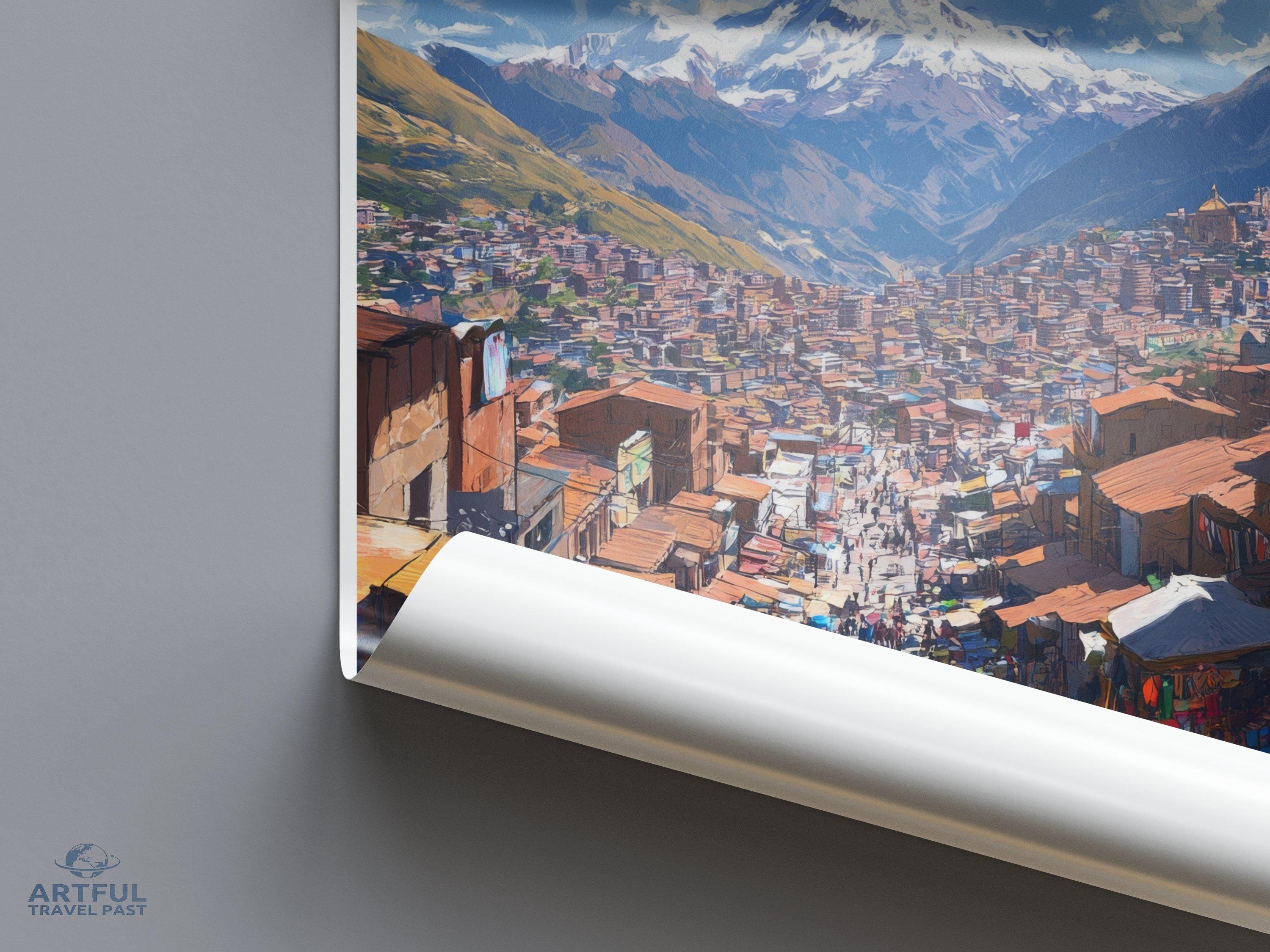 La Paz Poster - Bolivia Wall Art