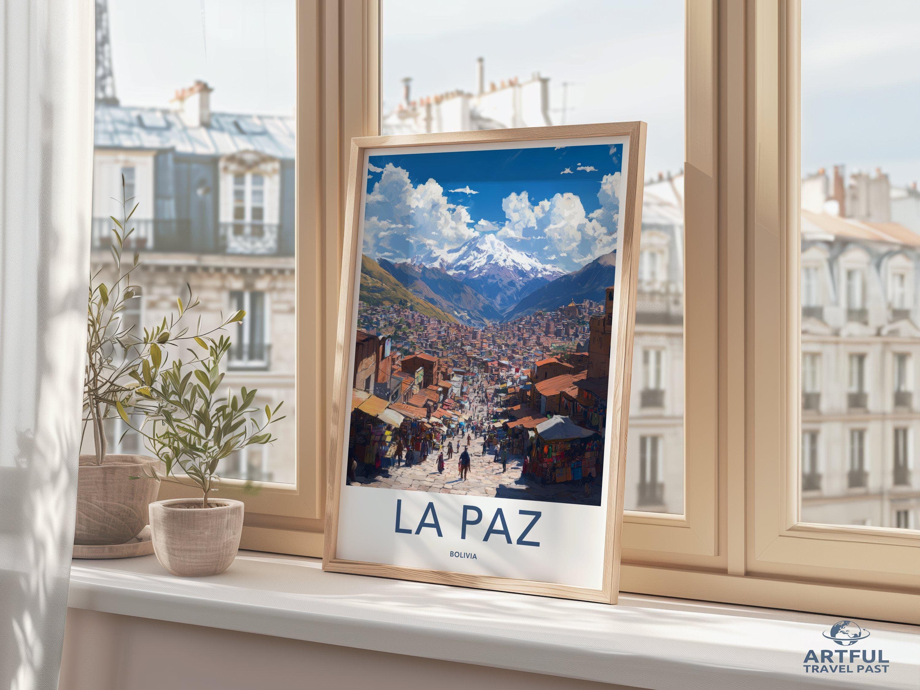 La Paz Poster - Bolivia Wall Art