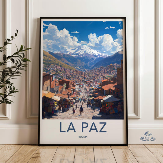 La Paz Poster - Bolivia Wall Art