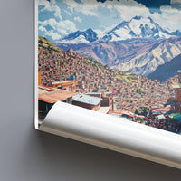 La Paz Poster | Bolivia Wall Art | South America Decor