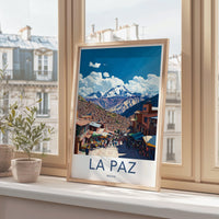 La Paz Poster | Bolivia Wall Art | South America Decor