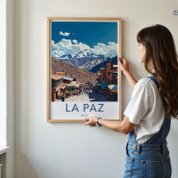 La Paz Poster | Bolivia Wall Art | South America Decor