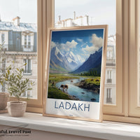 Ladakh Poster | Himalayas Wall Art | India Decor