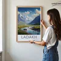 Ladakh Poster | Himalayas Wall Art | India Decor