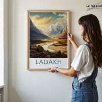 Ladakh Poster | India Wall Art | South Asia Decor