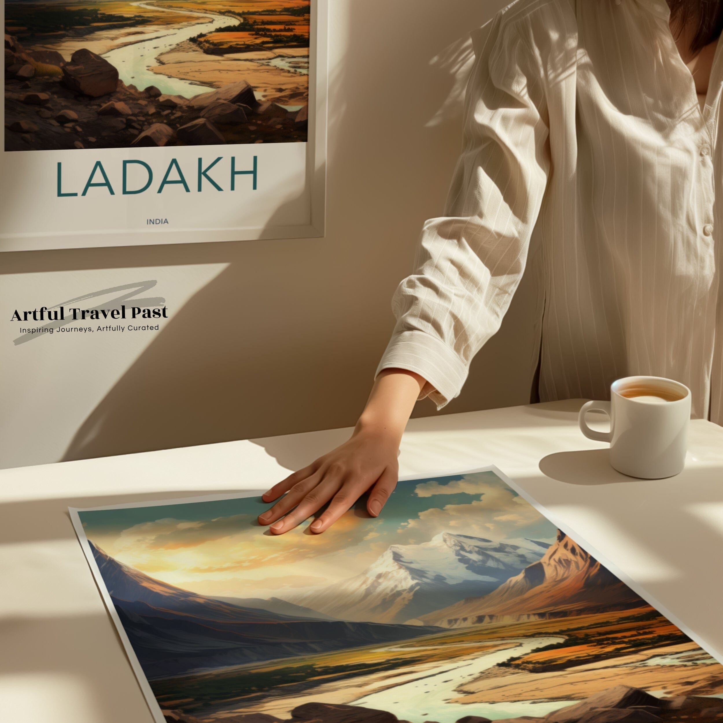 Ladakh Poster | India Wall Art | South Asia Decor