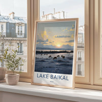 Lake Baikal Poster | Russia Wall Art | Eastern Europe Art