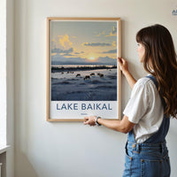 Lake Baikal Poster | Russia Wall Art | Eastern Europe Art