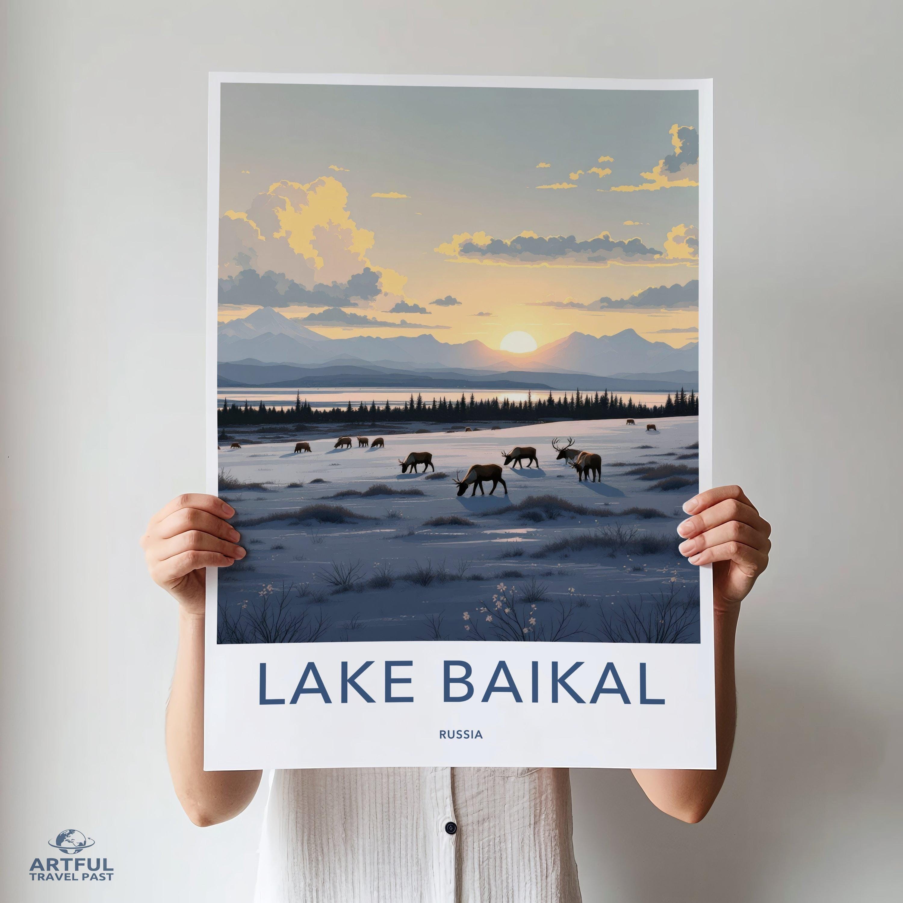 Lake Baikal Poster | Russia Wall Art | Eastern Europe Art