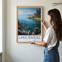 Lake Baikal Poster | Russia Wall Art | Eastern Europe Artwork