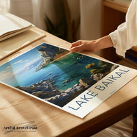 Lake Baikal Poster | Russia Wall Art | Eastern Europe Artwork