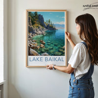 Lake Baikal Poster | Russia Wall Art | Eastern Europe Artwork