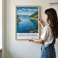 Lake Baikal Poster | Russia Wall Art | Eastern Europe Decor