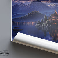 Lake Bled Poster | Slovenia Wall Art | Eastern Europe Decor