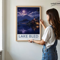 Lake Bled Poster | Slovenia Wall Art | Eastern Europe Decor