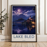 Lake Bled Poster | Slovenia Wall Art | Eastern Europe Decor