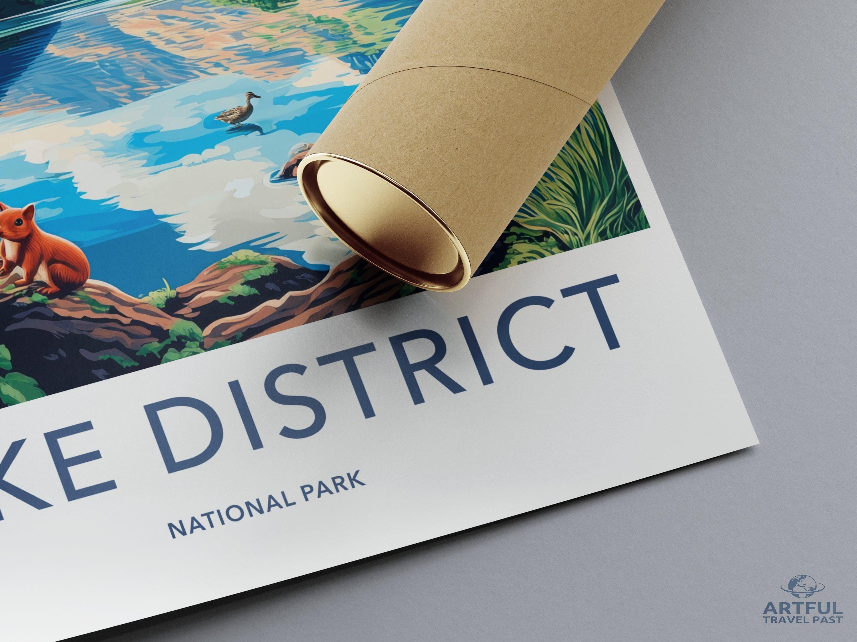 Lake District National Park Poster | England Wall Art