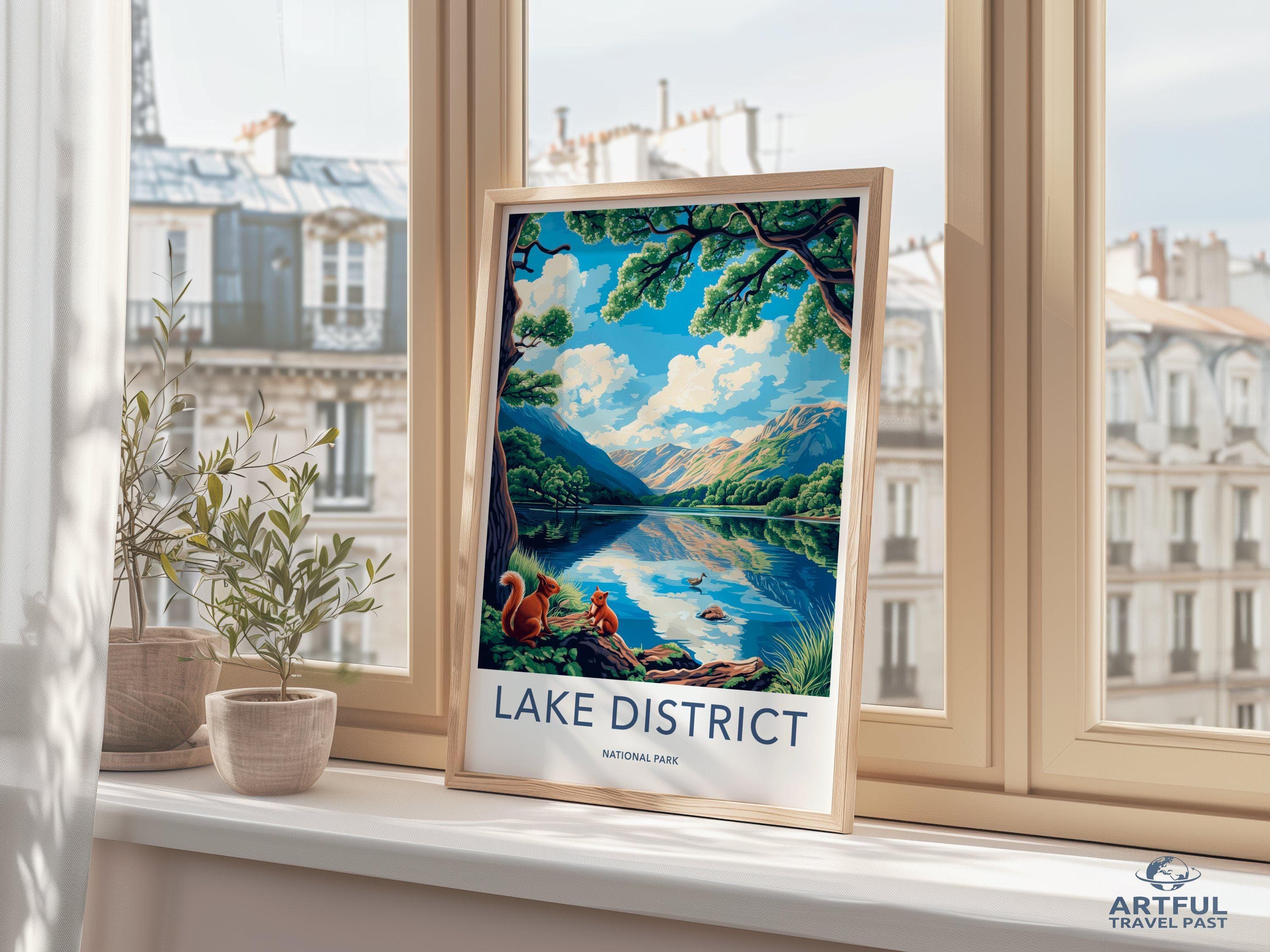 Lake District National Park Poster | England Wall Art