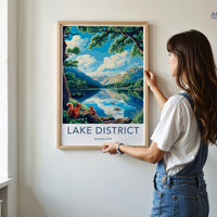 Lake District National Park Poster | England Wall Art