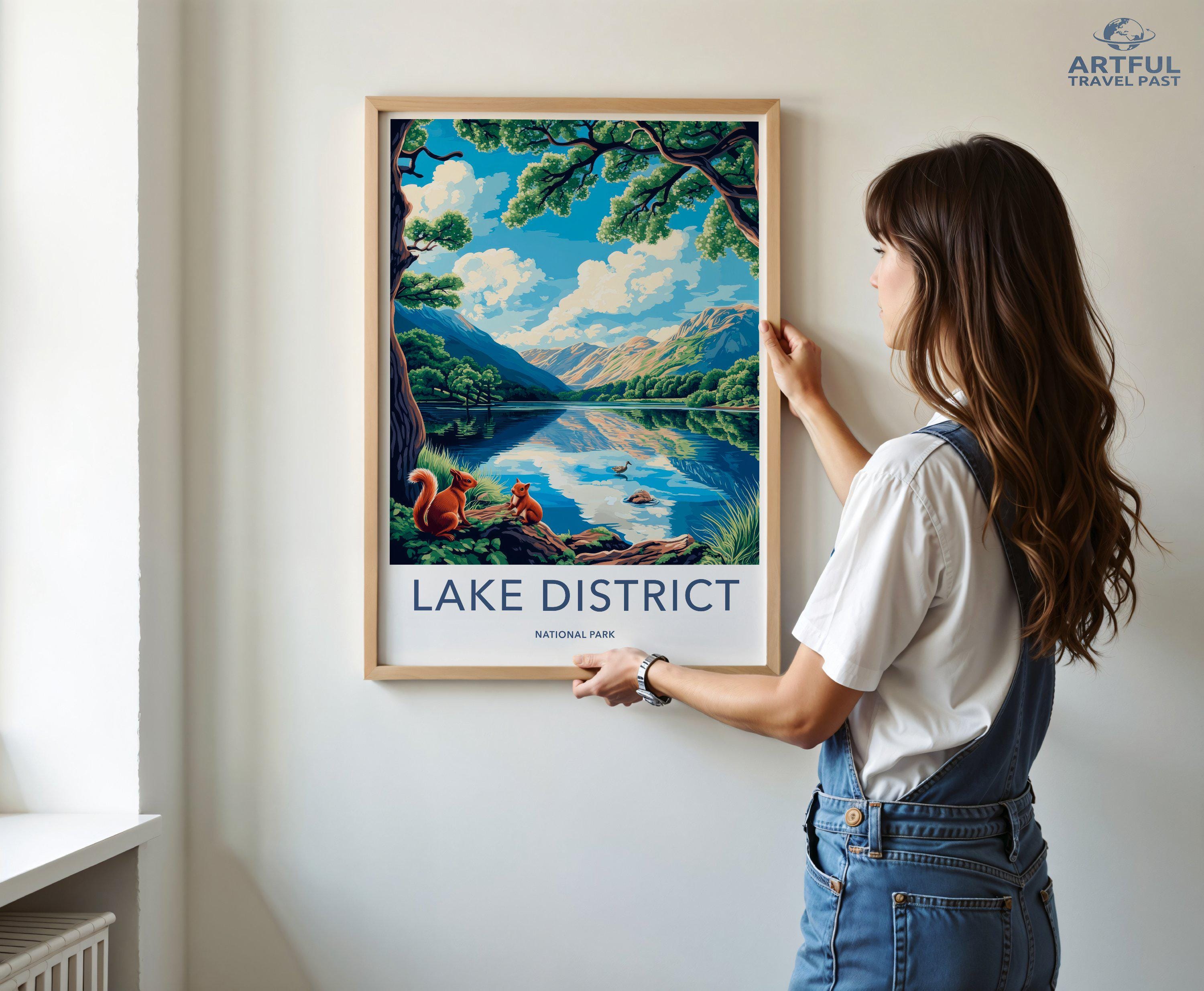 Lake District National Park Poster | England Wall Art