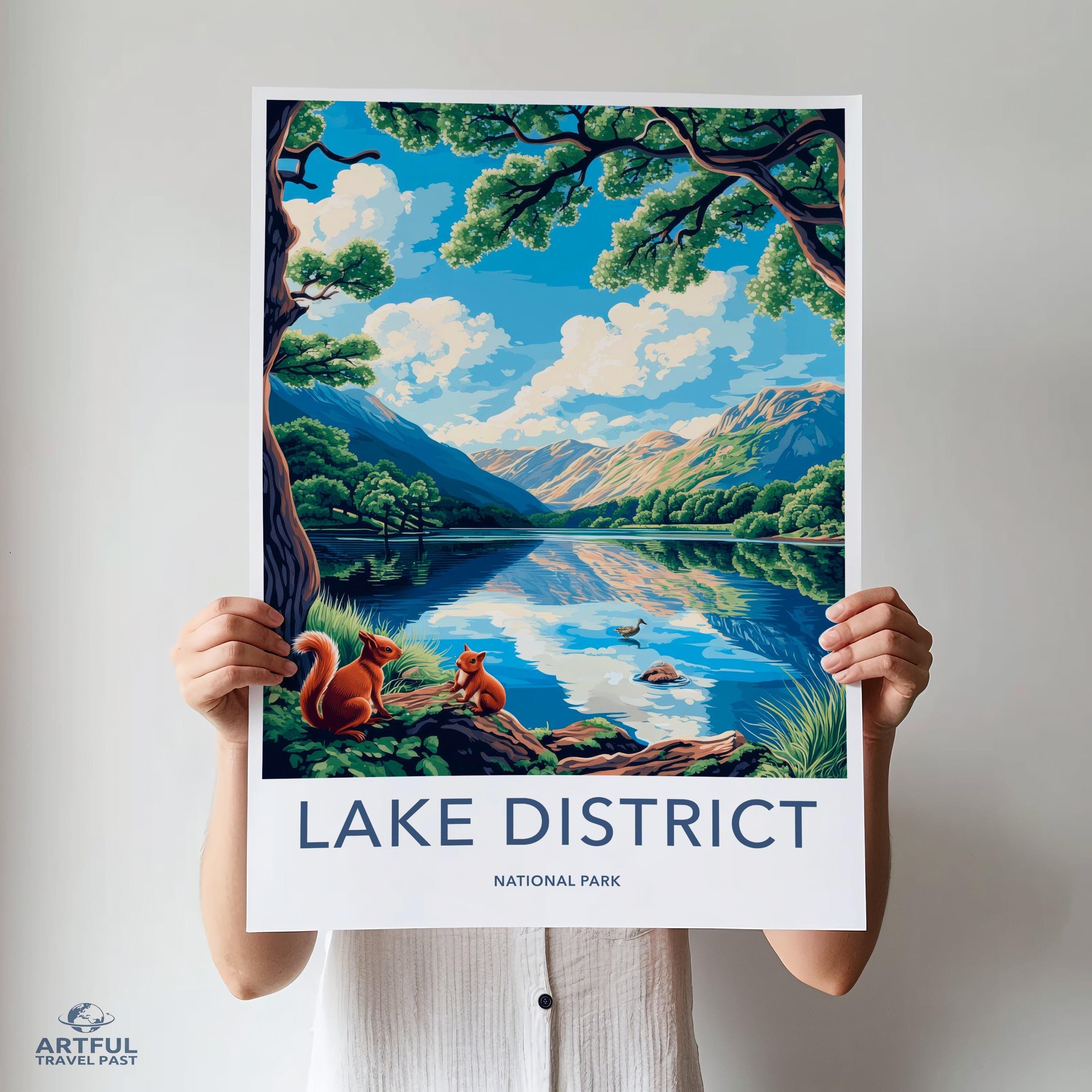 Lake District National Park Poster | England Wall Art