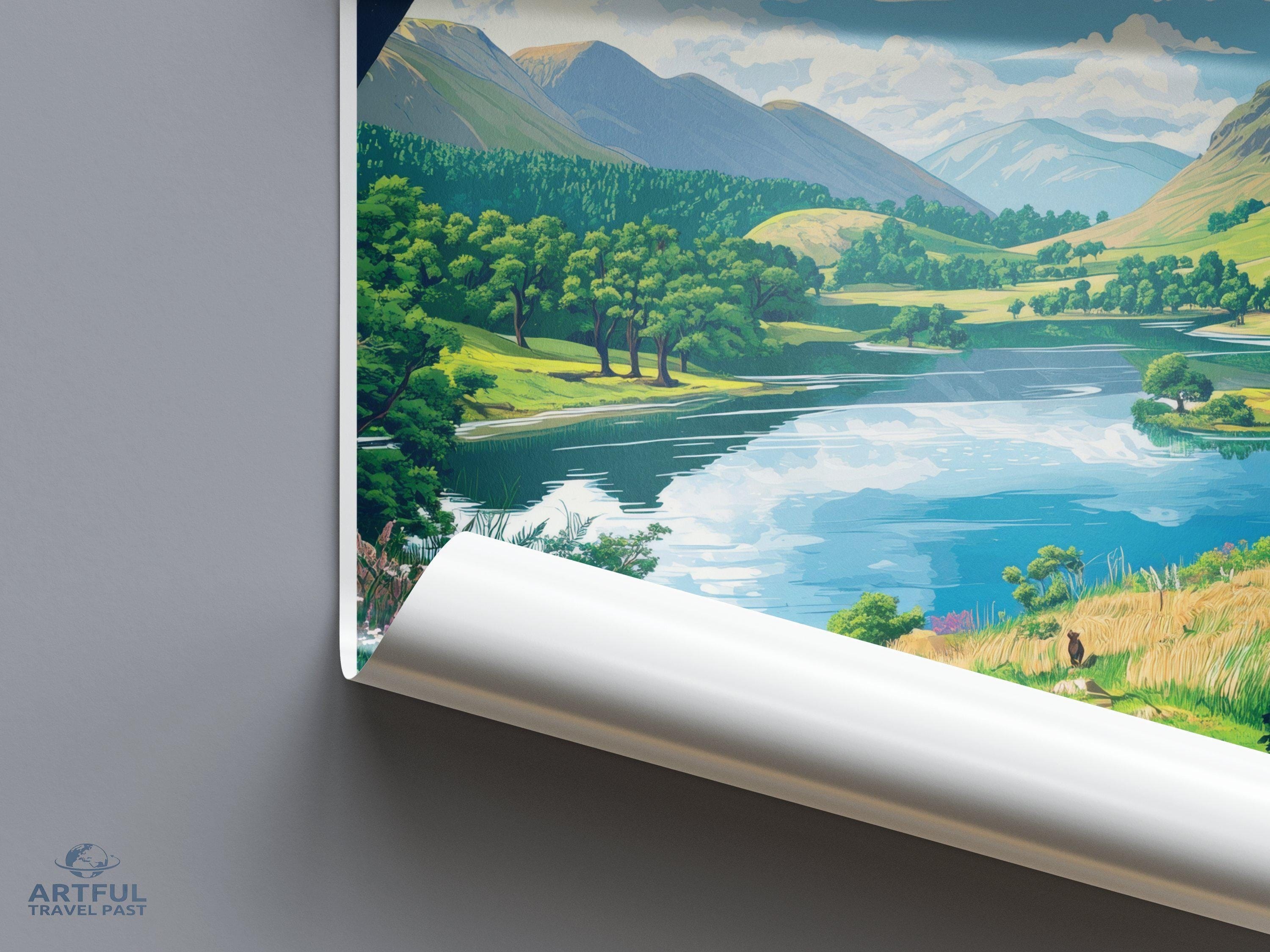 Lake District National Park Poster | England Wall Art