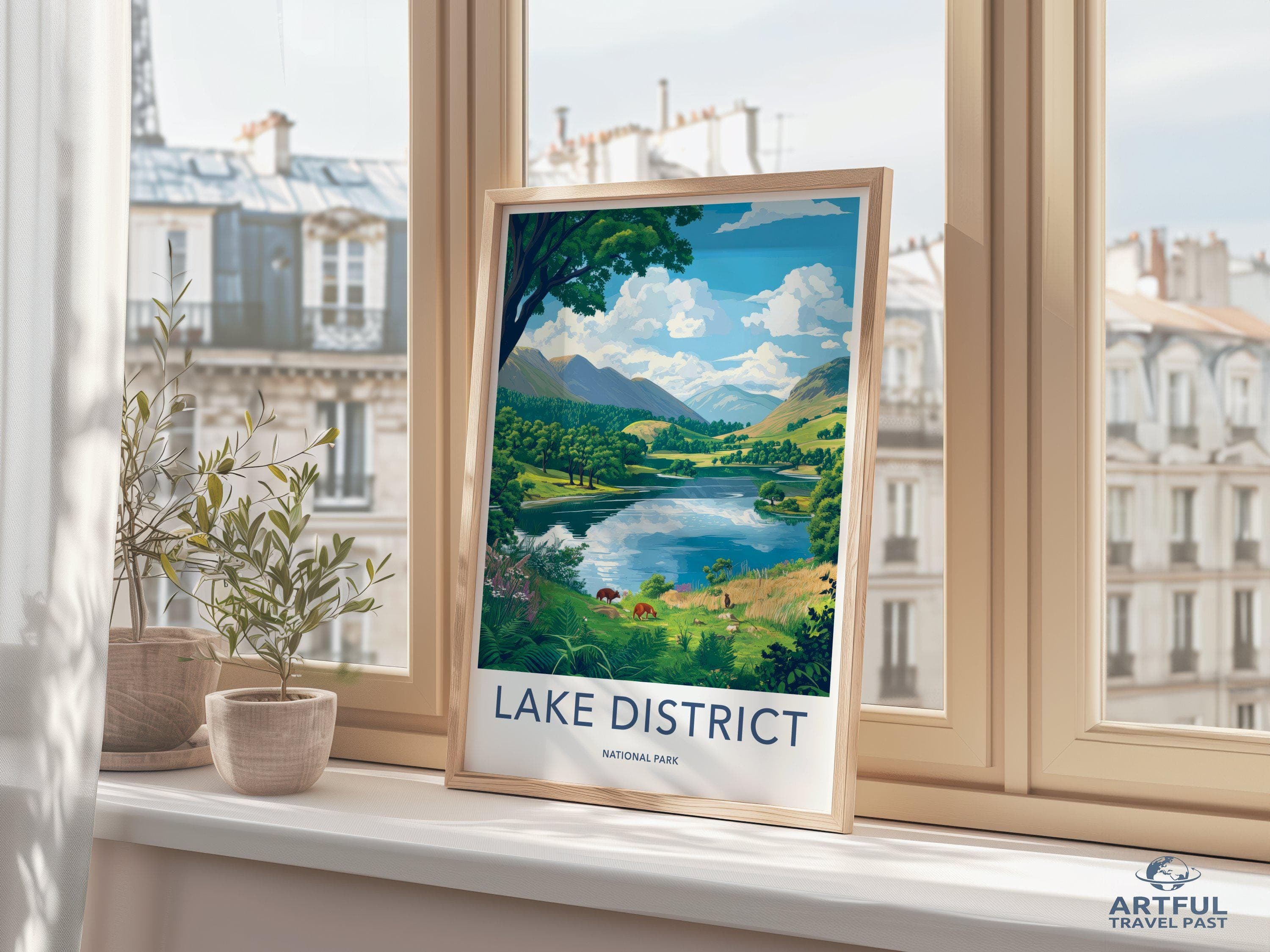 Lake District National Park Poster | England Wall Art