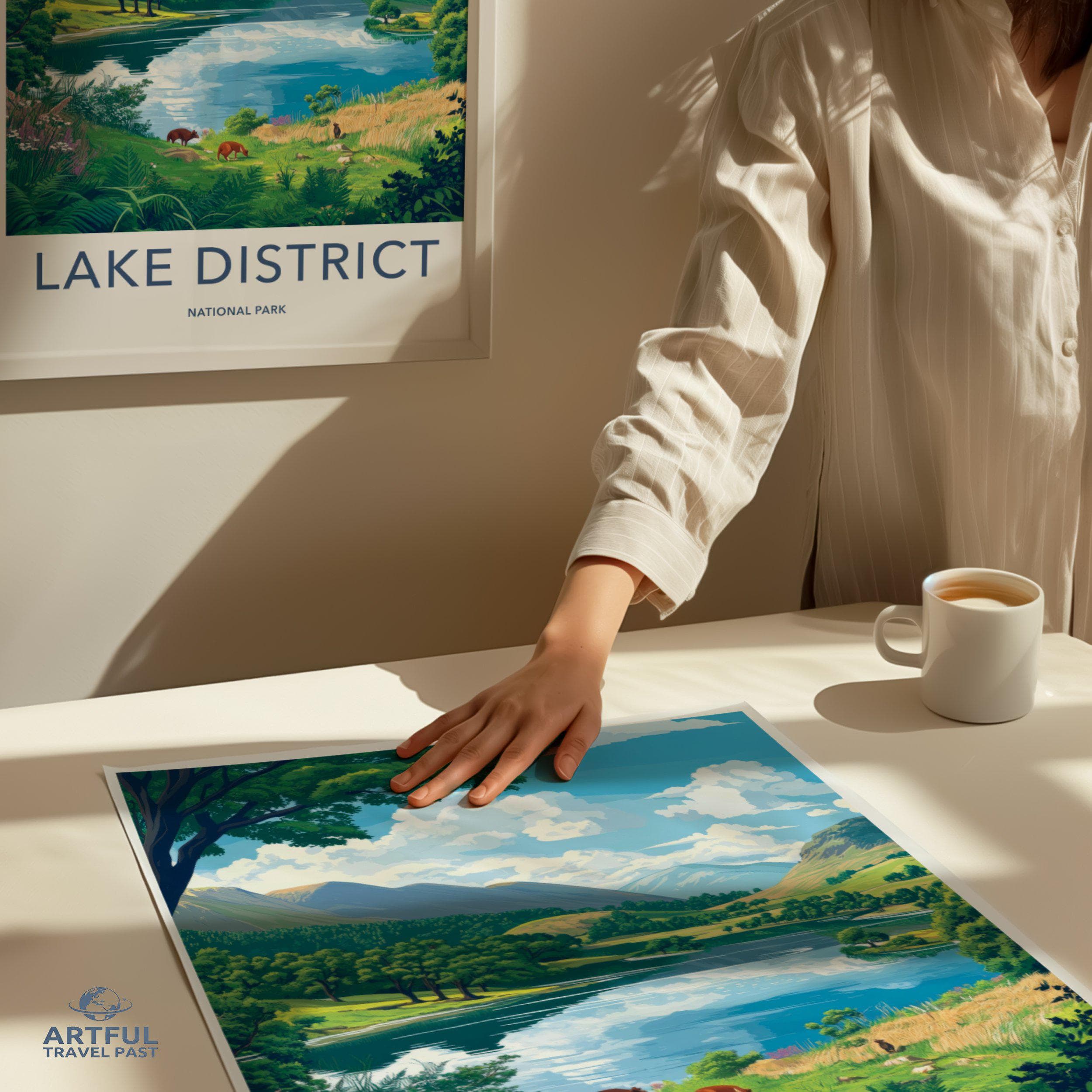 Lake District National Park Poster | England Wall Art