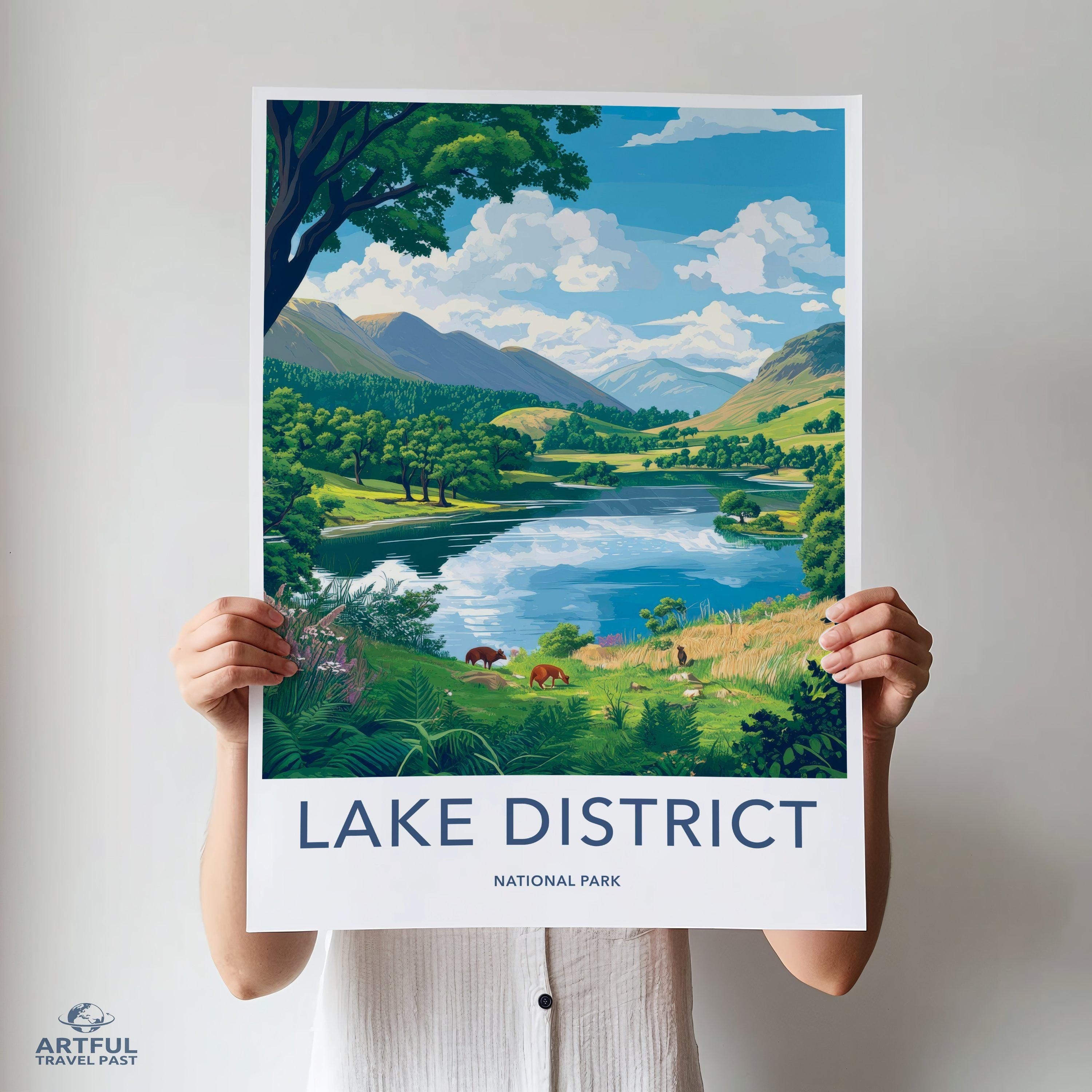 Lake District National Park Poster | England Wall Art