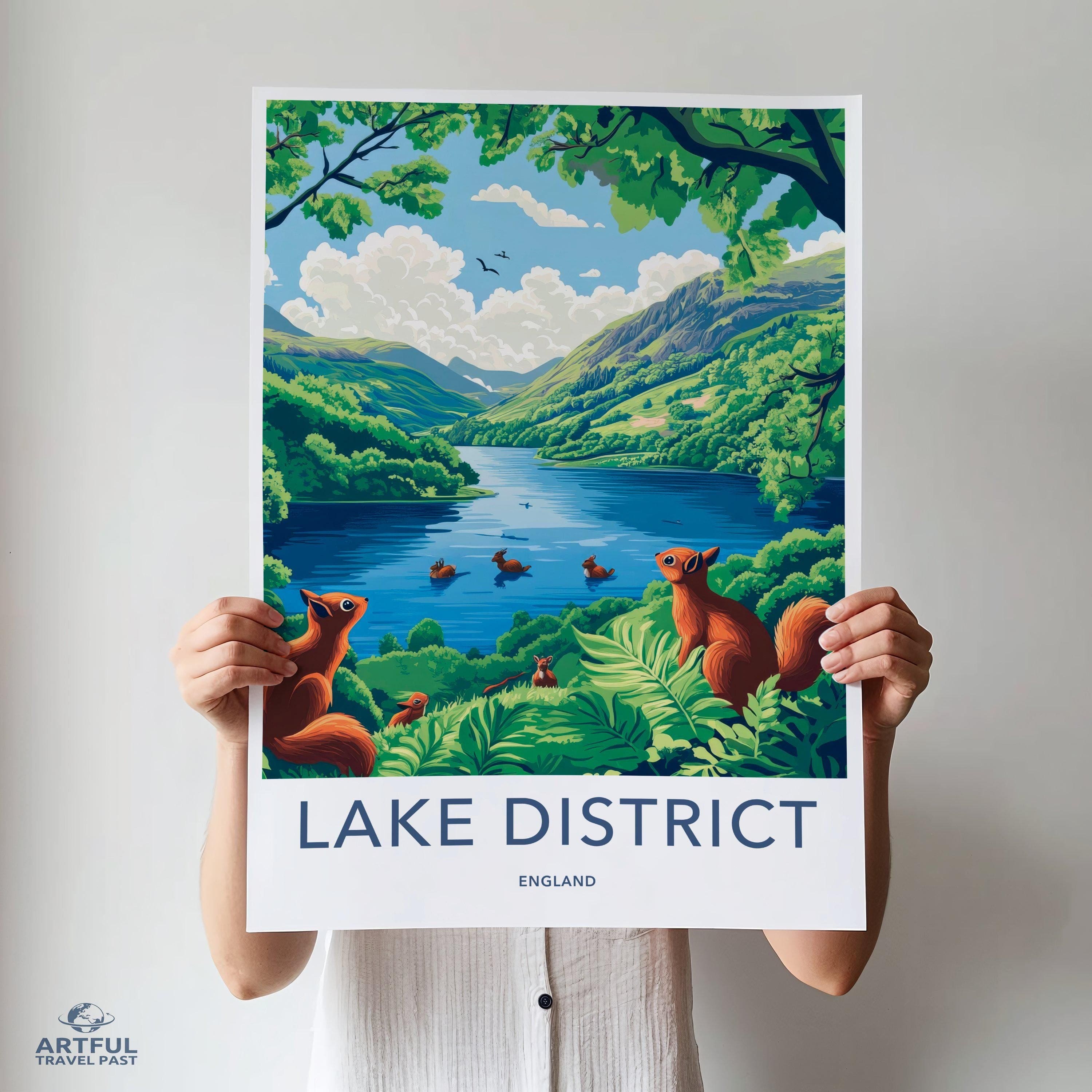 Lake District National Park Poster | England Wall Art