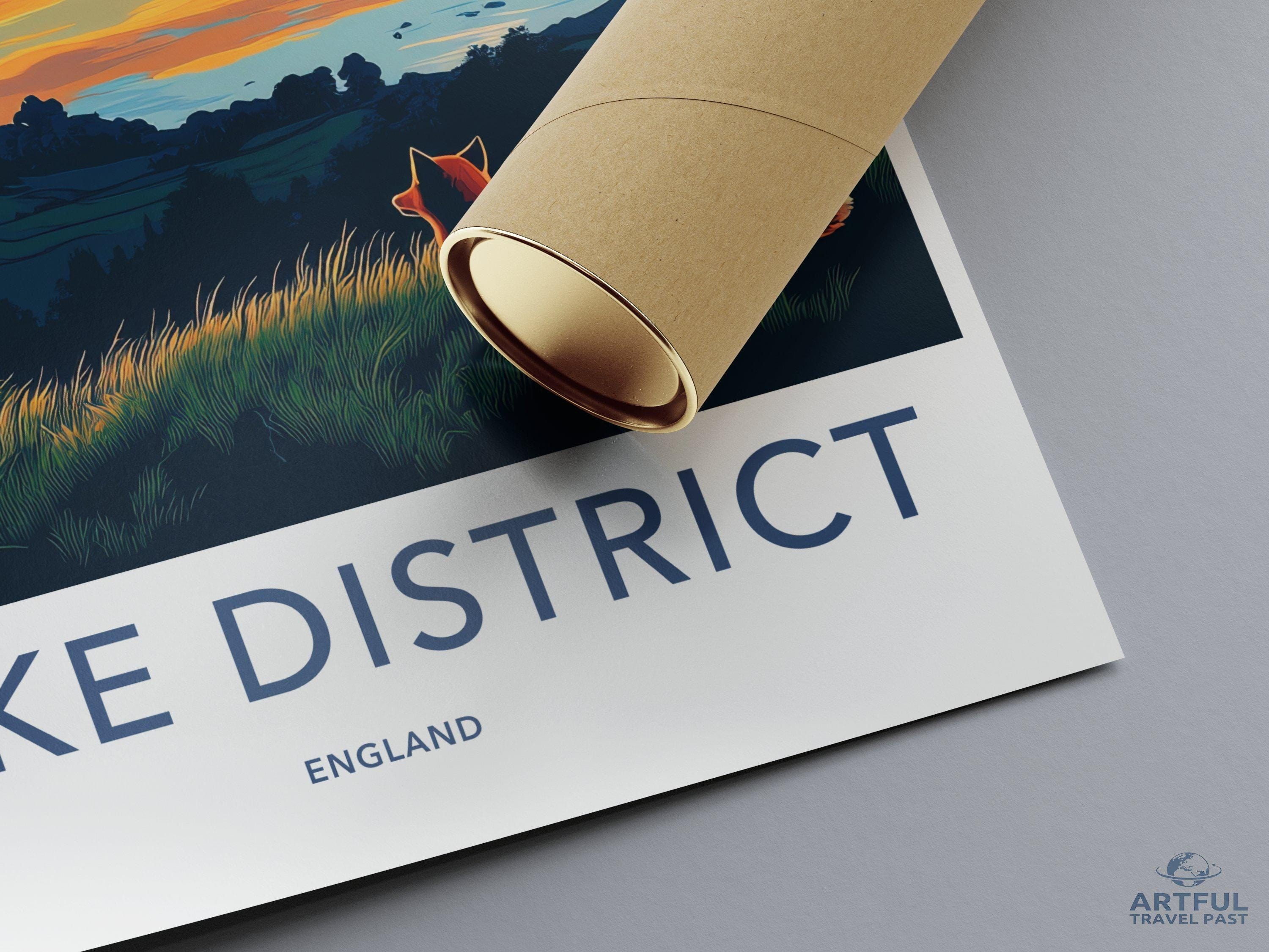 Lake District National Park Poster | England Wall Art