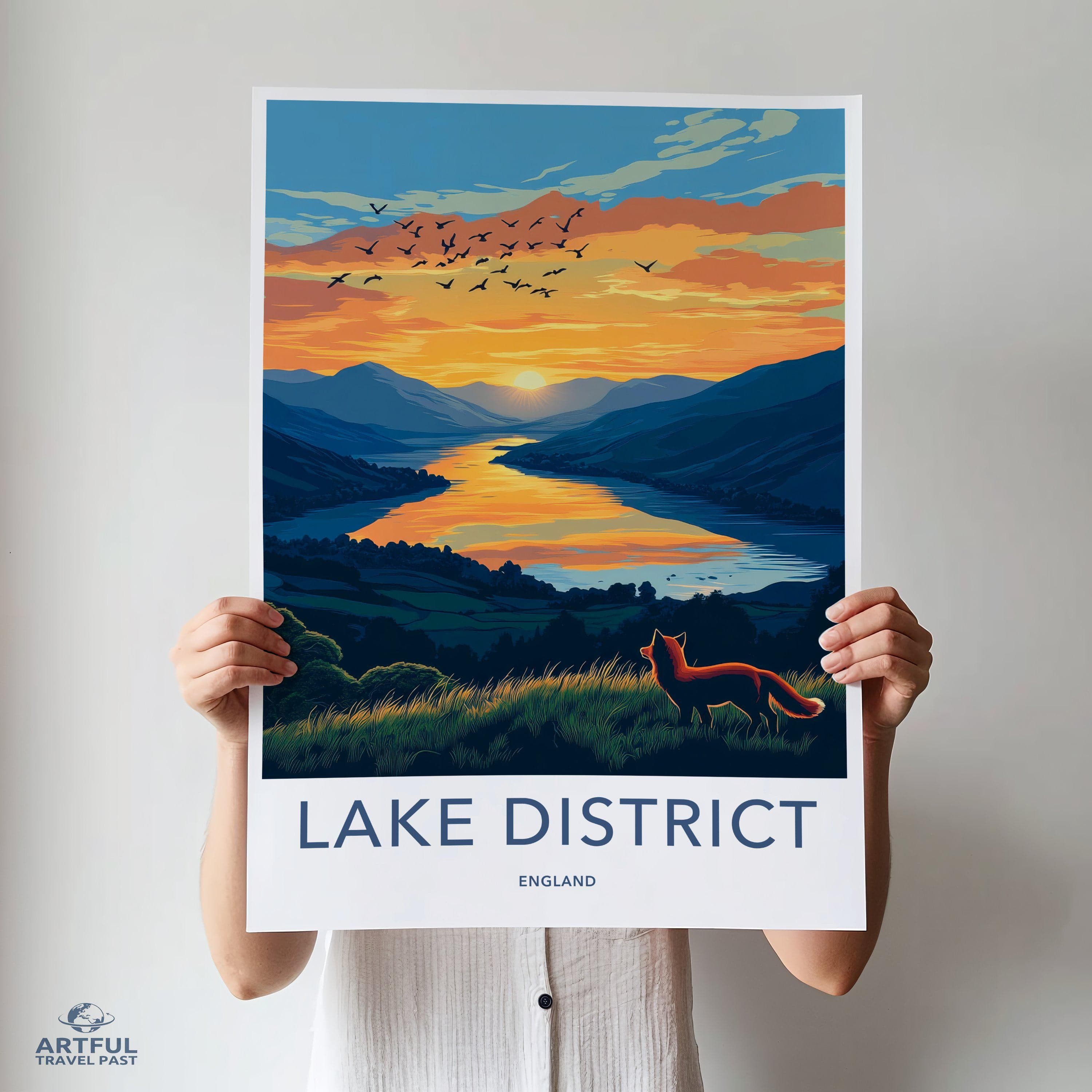 Lake District National Park Poster | England Wall Art