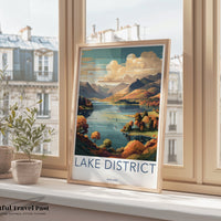 Lake District Poster | British Decor | England Wall Art