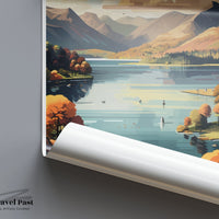 Lake District Poster | British Decor | England Wall Art