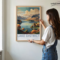 Lake District Poster | British Decor | England Wall Art
