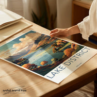 Lake District Poster | British Decor | England Wall Art
