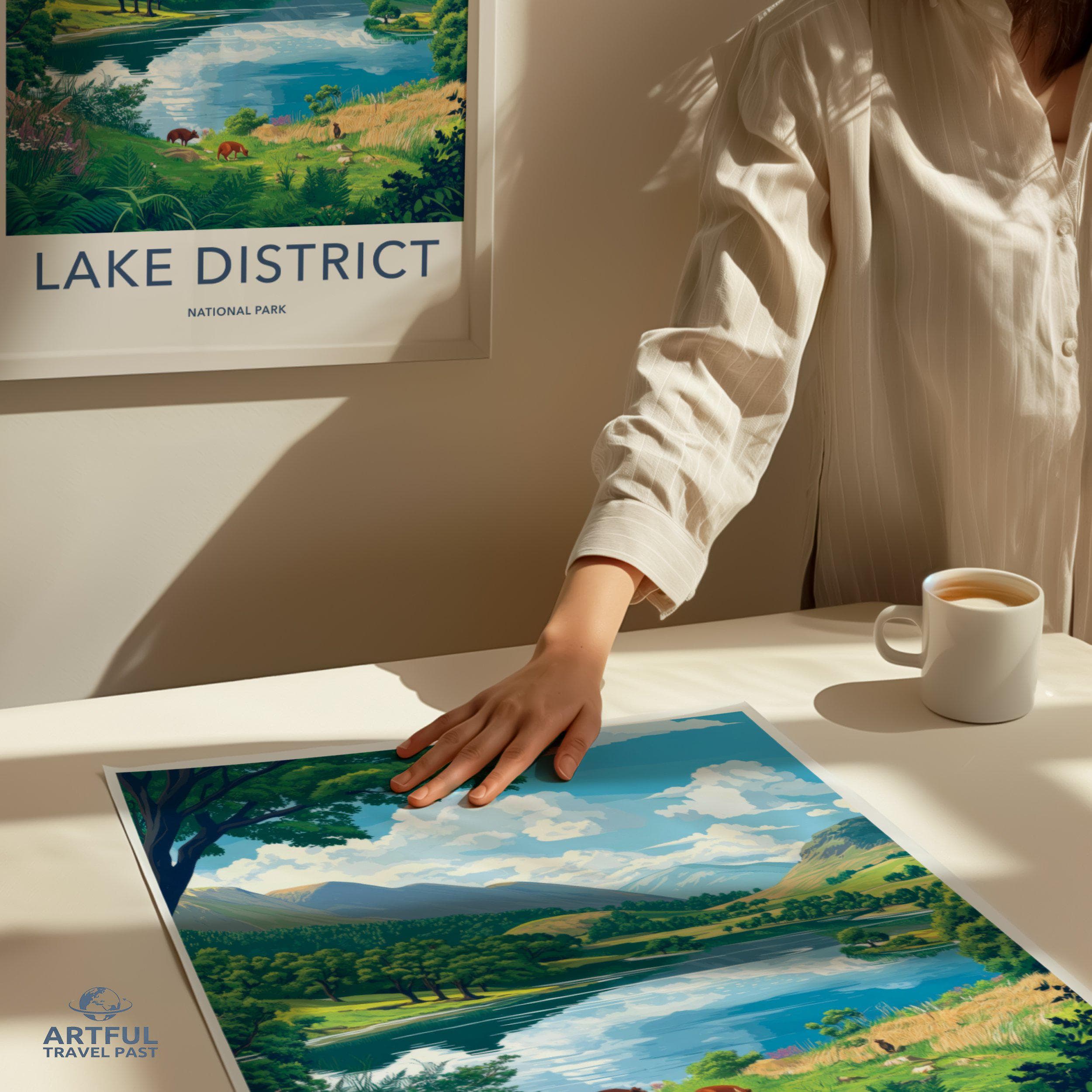 Lake District Poster - England Wall Art