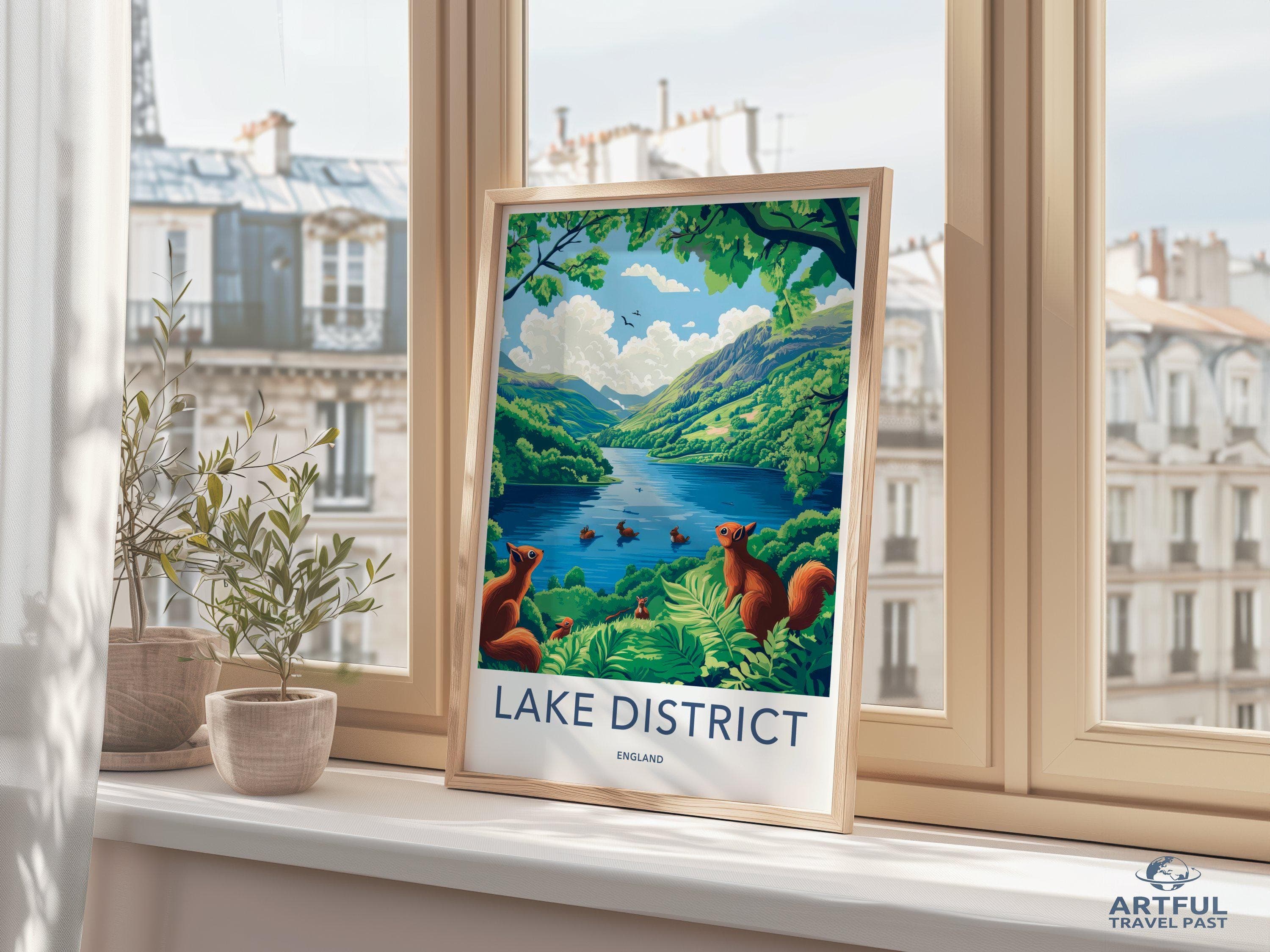 Lake District Poster - England Wall Art