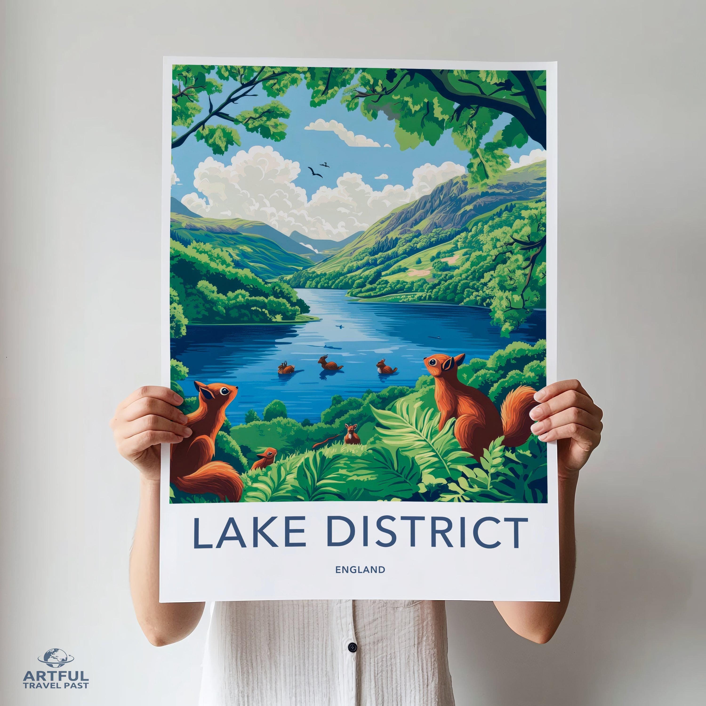 Lake District Poster - England Wall Art