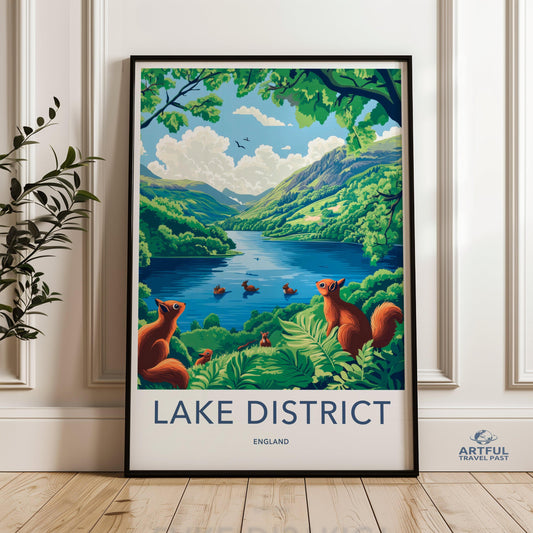 Lake District Poster - England Wall Art